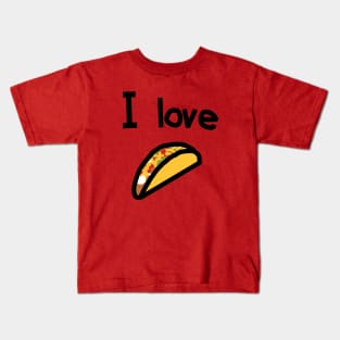 Food I Love Tacos Kids T-Shirt